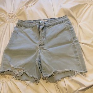 Forever 21 light wash denim shorts